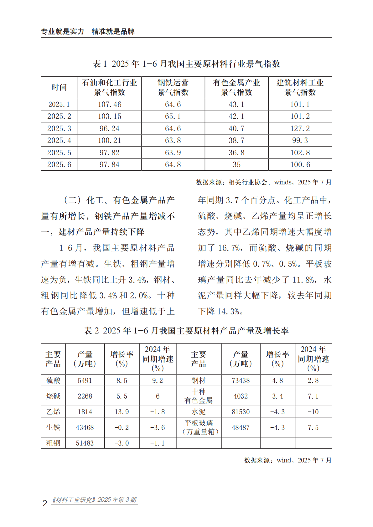 赛迪：2025年上半年原材料工业情况分析报告 第6页
