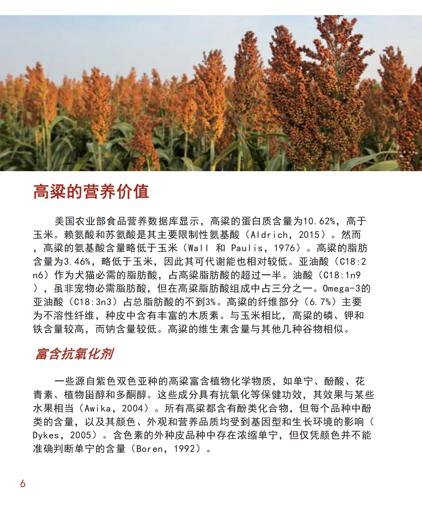 美国谷物协会：2025年高粱：宠物食品配方聪明之选研究报告 第6页