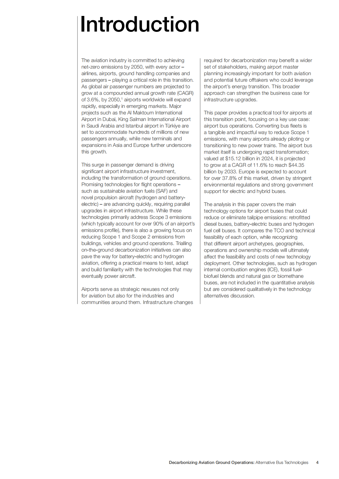世界经济论坛：2025年航空地面作业脱碳：机场摆渡车替代技术白皮书（英文版） 第4页