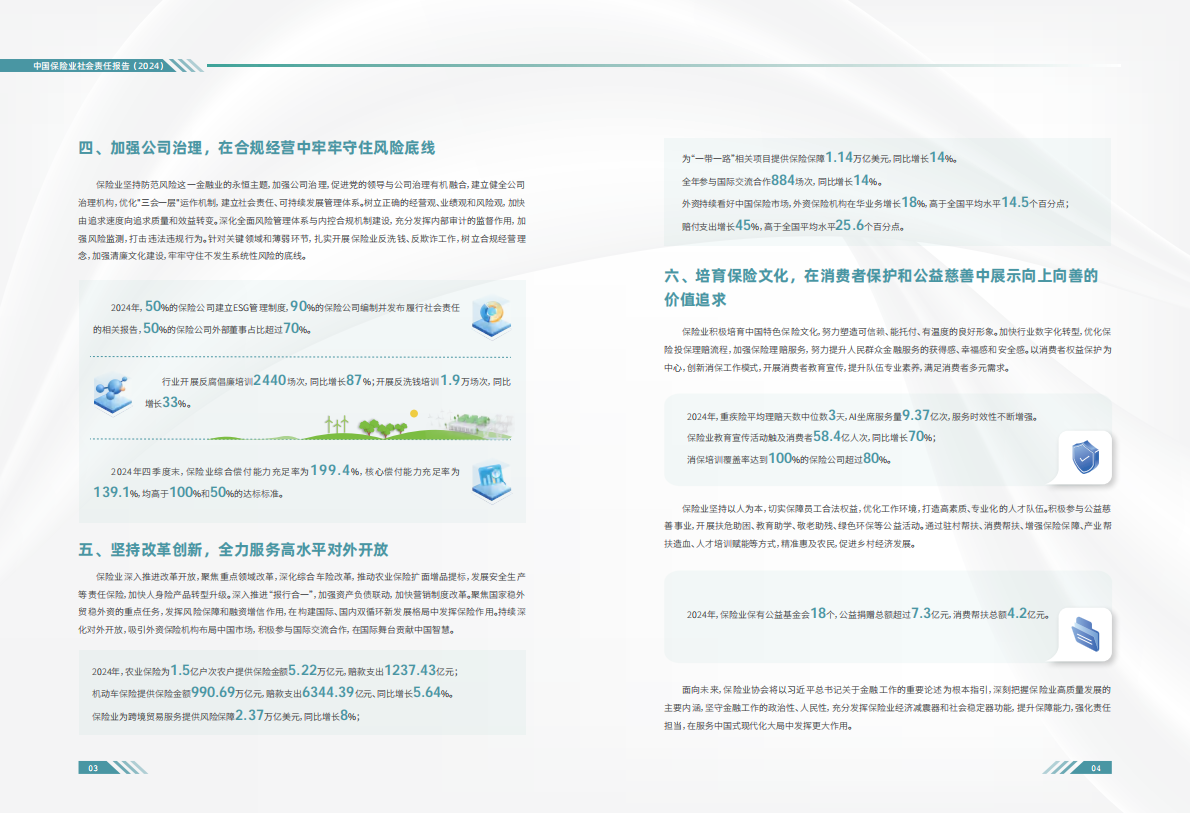 中国保险行业协会：中国保险业社会责任报告（2024） 第4页