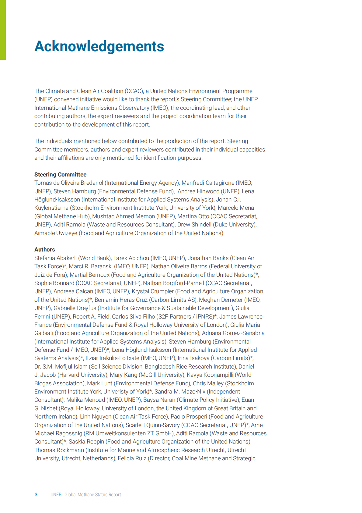 联合国环境规划署：2025年全球甲烷状况报告（英文版） 第3页