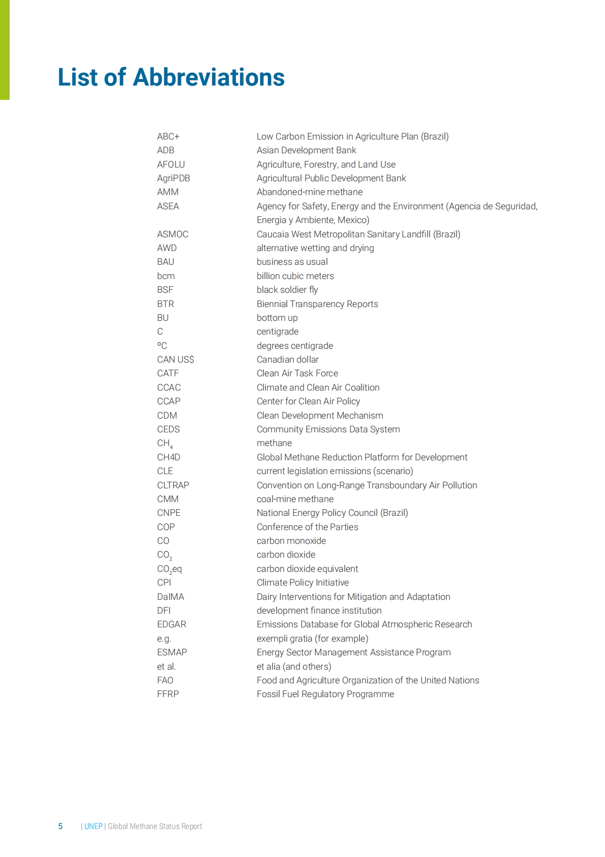 联合国环境规划署：2025年全球甲烷状况报告（英文版） 第5页