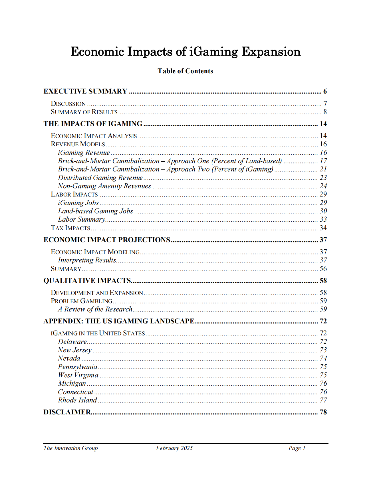2025年iGaming扩张的经济影响（英文） 第2页