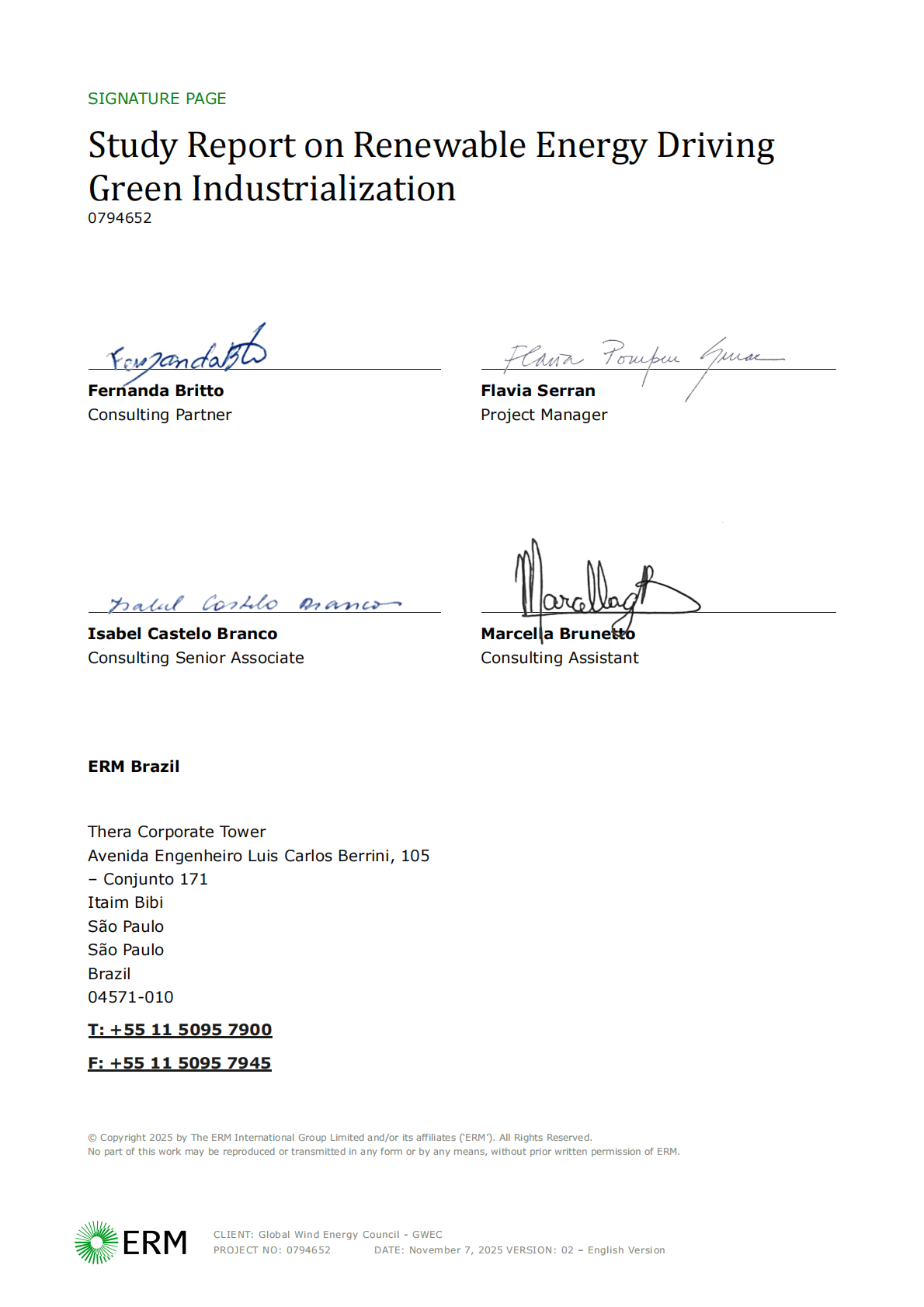 GWEC全球风能协会：2025年可再生能源推动绿色工业化报告（英文版） 第2页