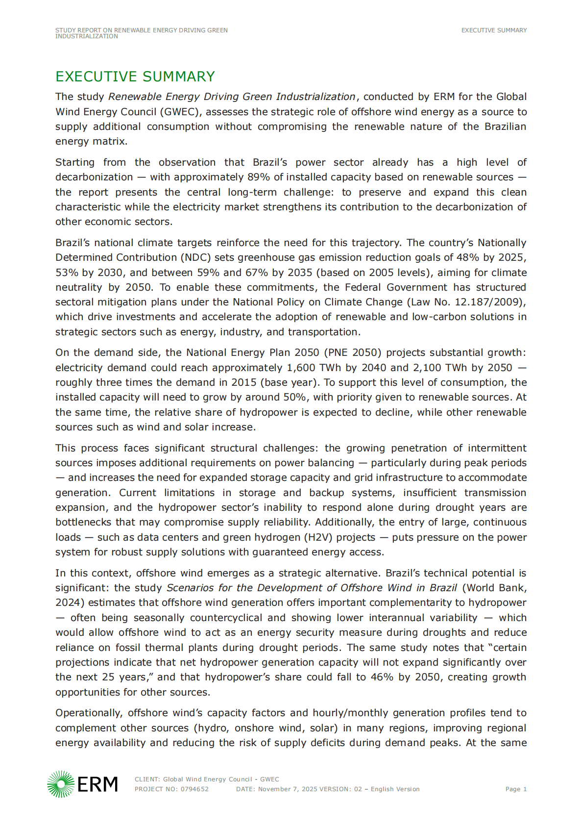 GWEC全球风能协会：2025年可再生能源推动绿色工业化报告（英文版） 第5页