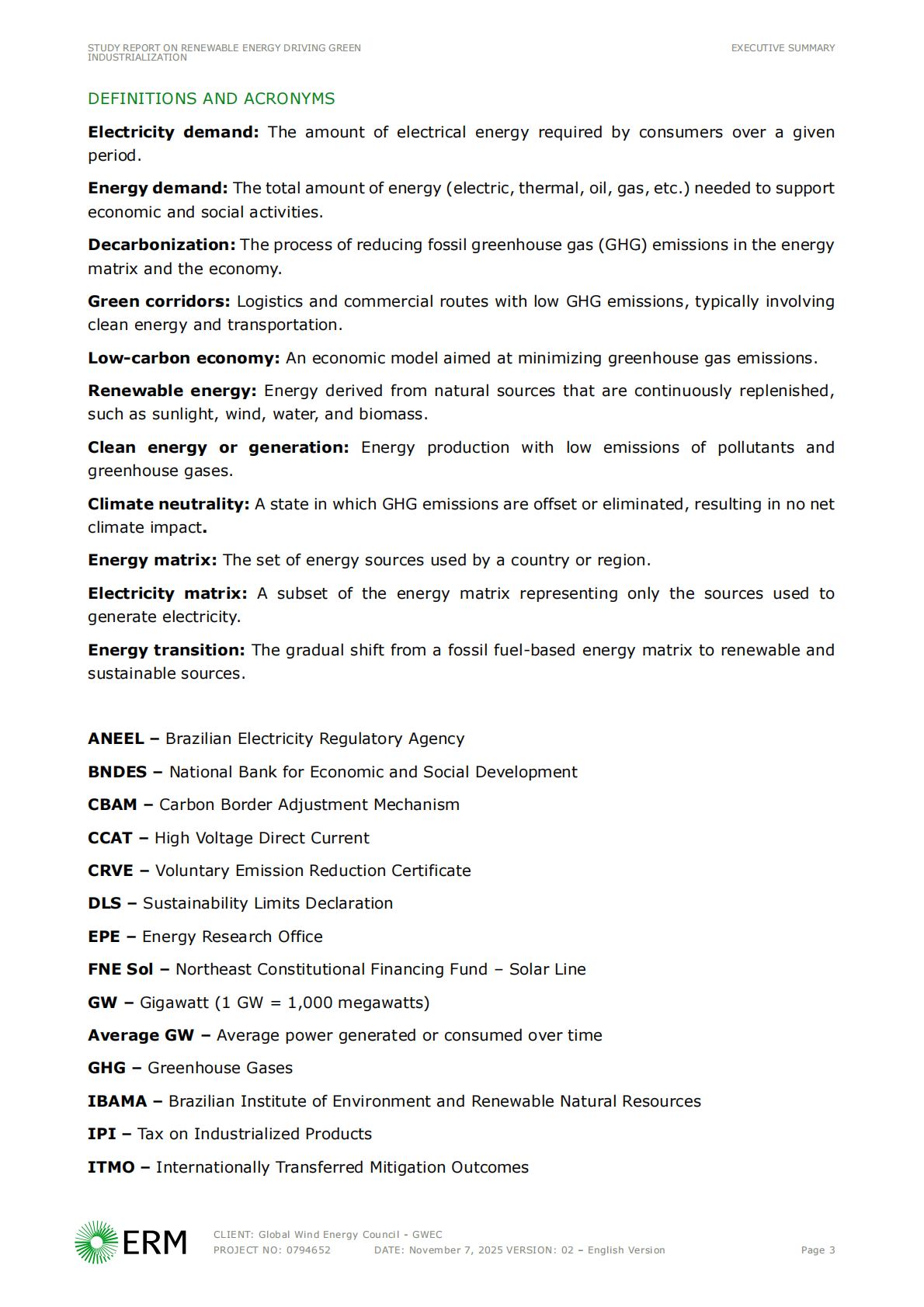 GWEC全球风能协会：2025年可再生能源推动绿色工业化报告（英文版） 第7页