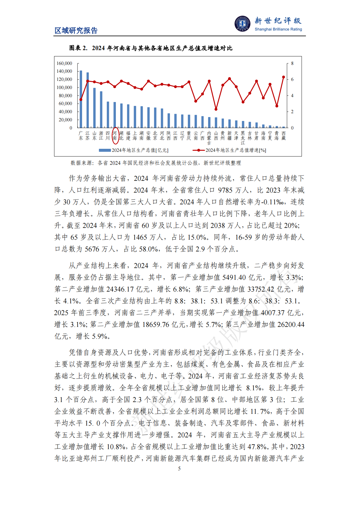 新世纪评级：河南省及下辖各市经济财政实力与债务研究（2025） 第5页