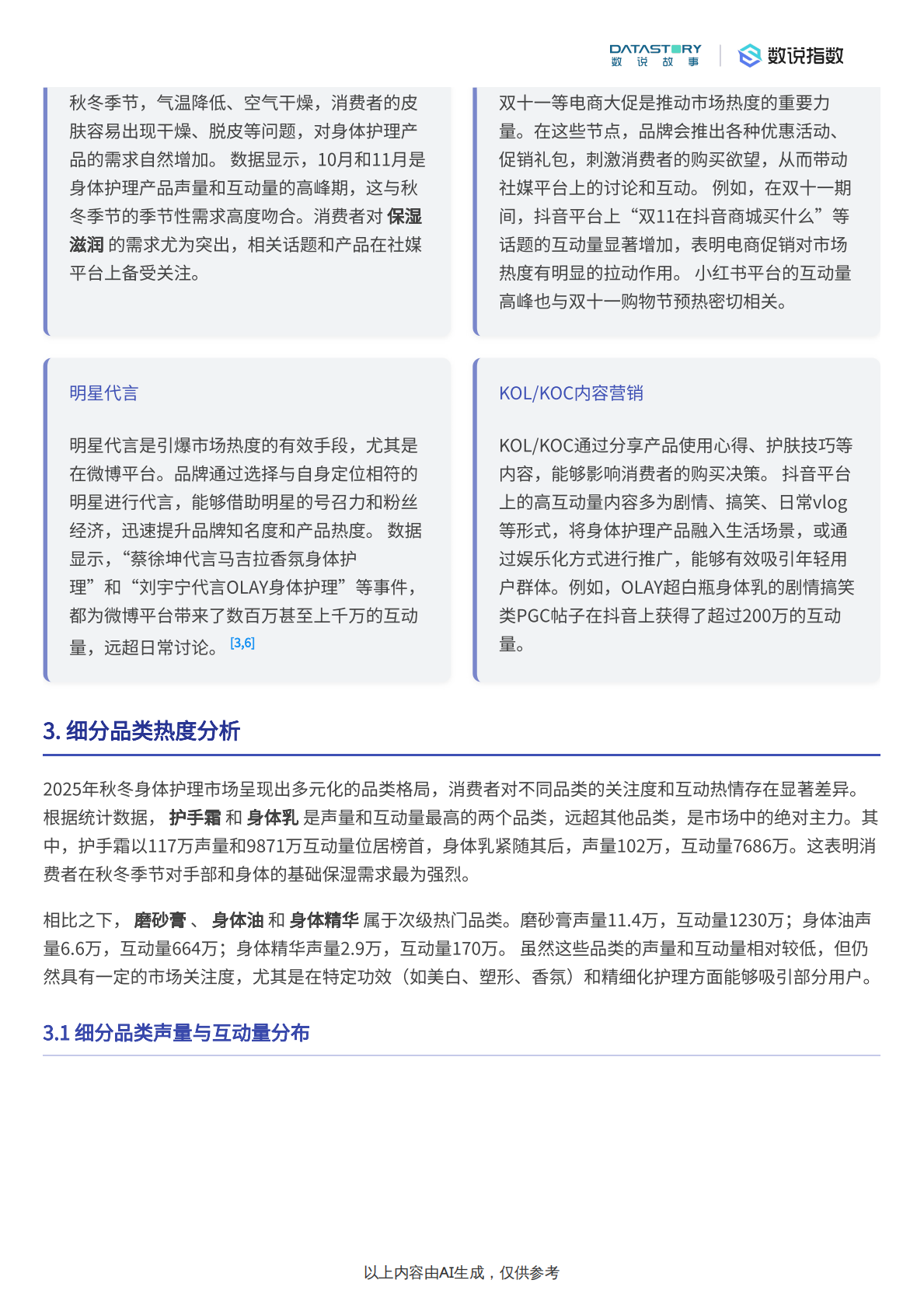 数说故事：2025秋冬身体护理市场热度、趋势及品牌分析 第5页
