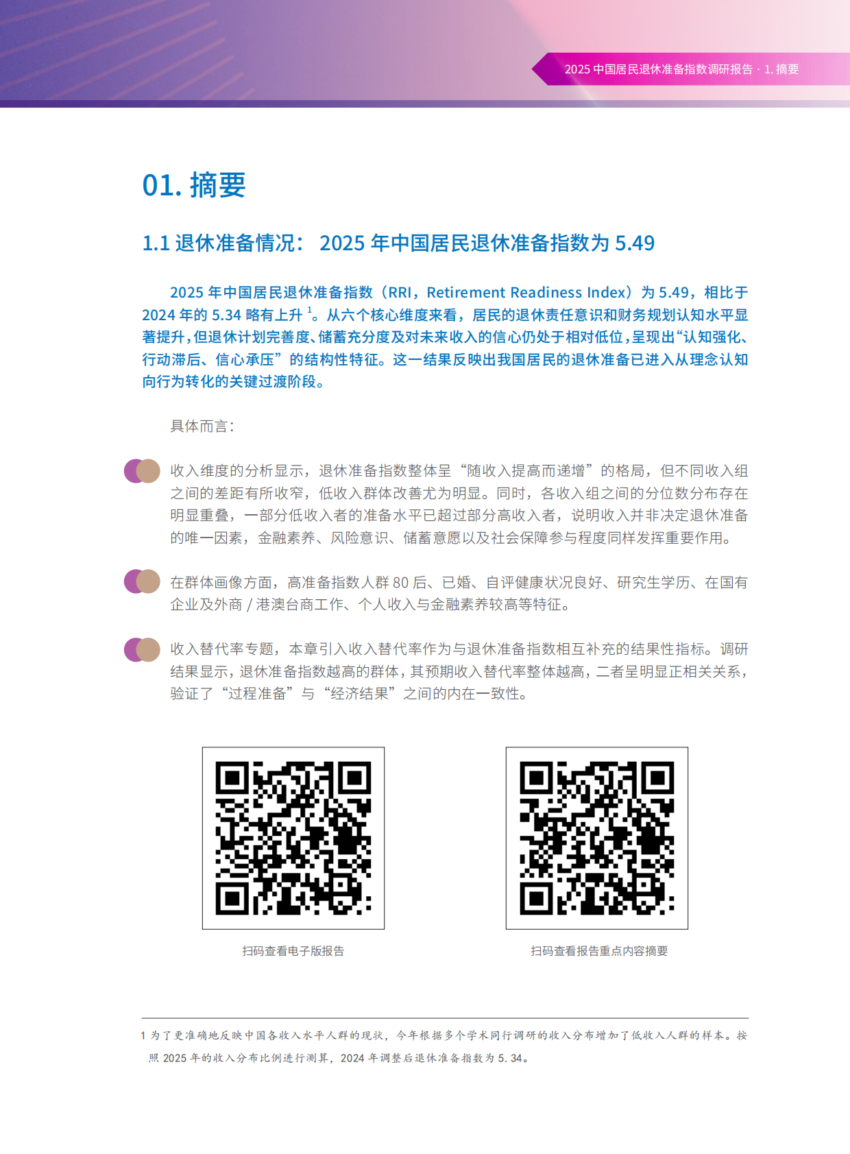 清华大学经济管理学院：2025中国居民退休准备指数调研报告 第7页