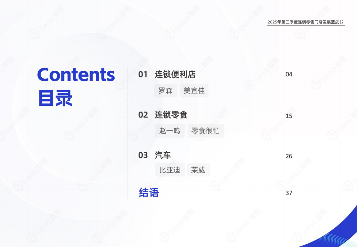 GeoQ智图：2025年第三季度连锁零售门店发展蓝皮书 第3页