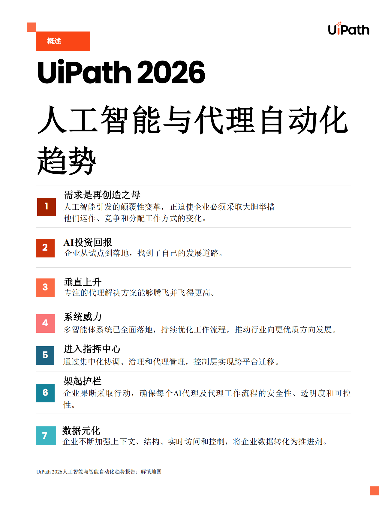 UiPath：2026年AI与智能体式自动化趋势报告解锁发展蓝图 第4页