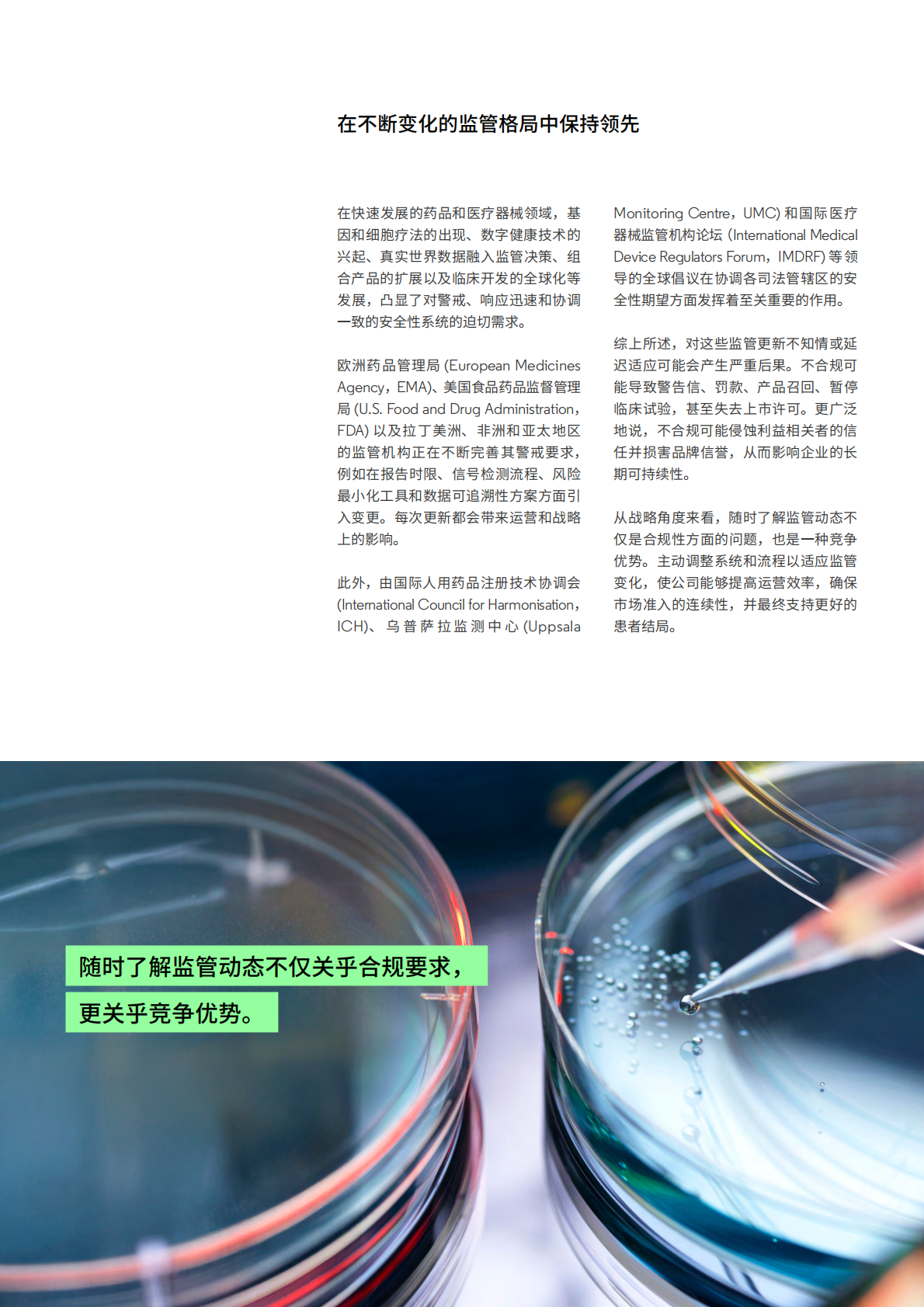 保持领先地位&mdash;&mdash;药品和医疗器械警戒领域的前瞻性监管情报 第4页