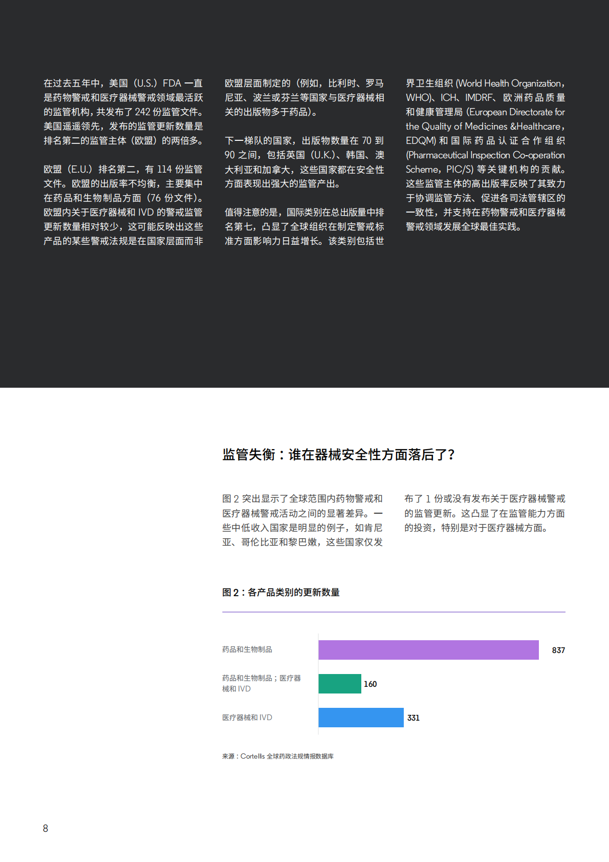 保持领先地位&mdash;&mdash;药品和医疗器械警戒领域的前瞻性监管情报 第8页