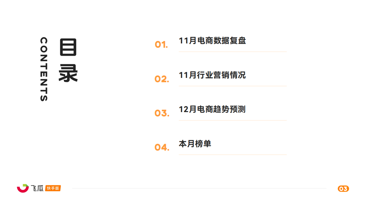 飞瓜数据：2025年11月飞瓜快手直播电商月报 第3页