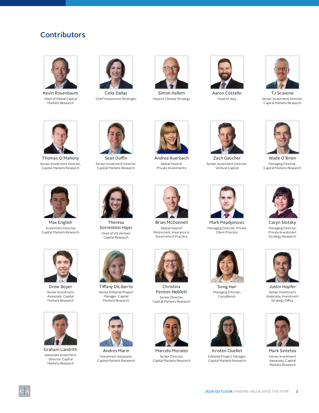 康桥汇世：2026年全球投资展望报告：喧嚣市场中的价值甄别（英文版） 第2页