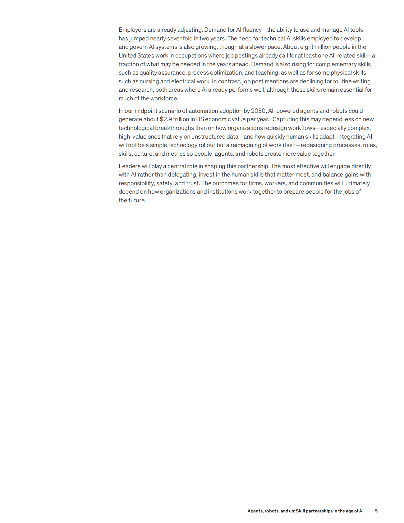 麦肯锡：2025年AI时代的技能伙伴报告：智能体、机器人与我们（英文版） 第7页