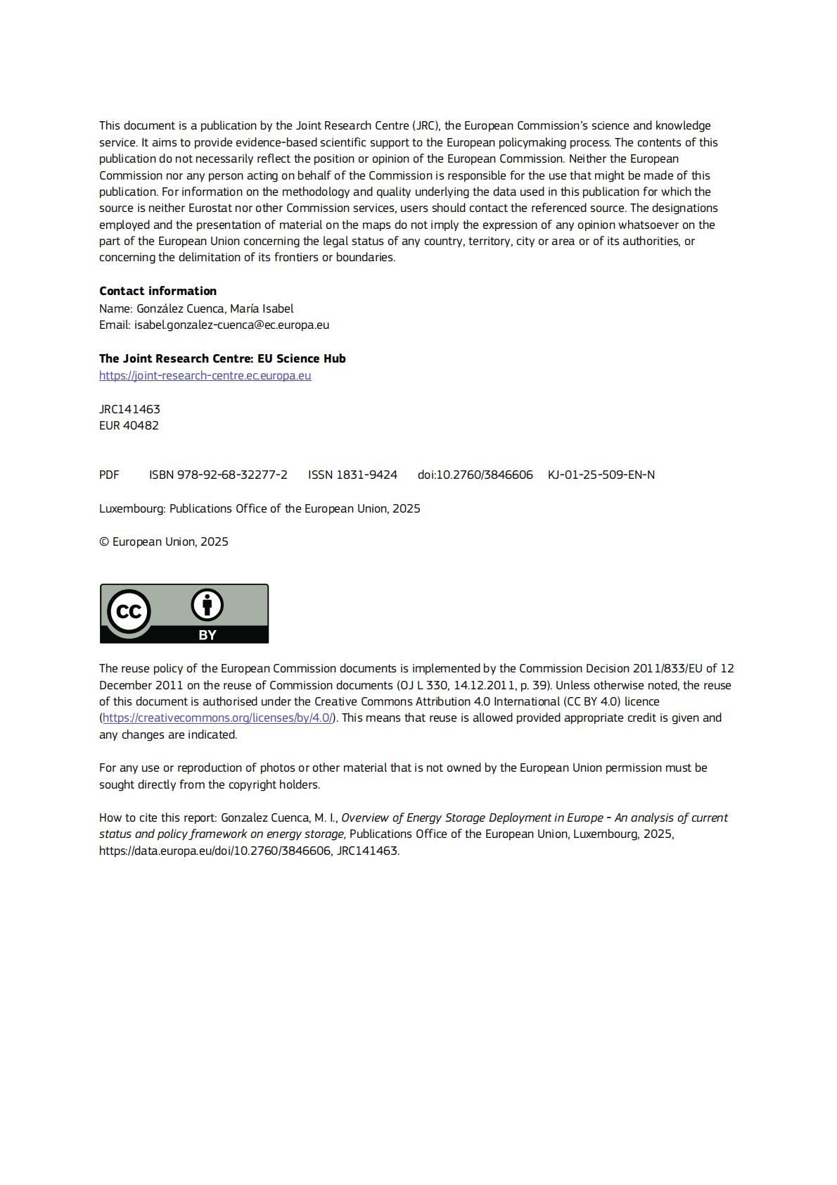 欧盟委员会：2025年欧洲储能部署概况报告（英文版） 第2页