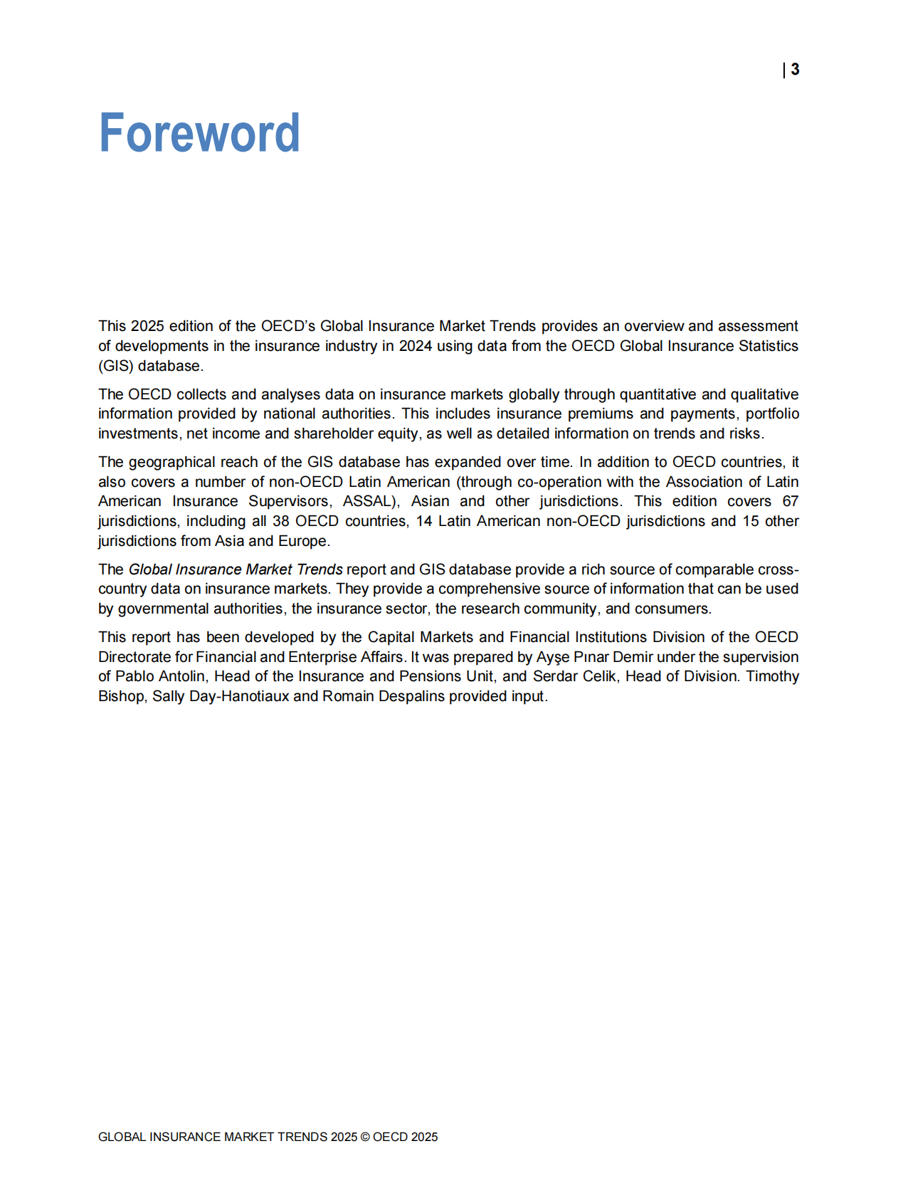OECD经合组织：2025年全球保险市场趋势报告（英文版） 第5页