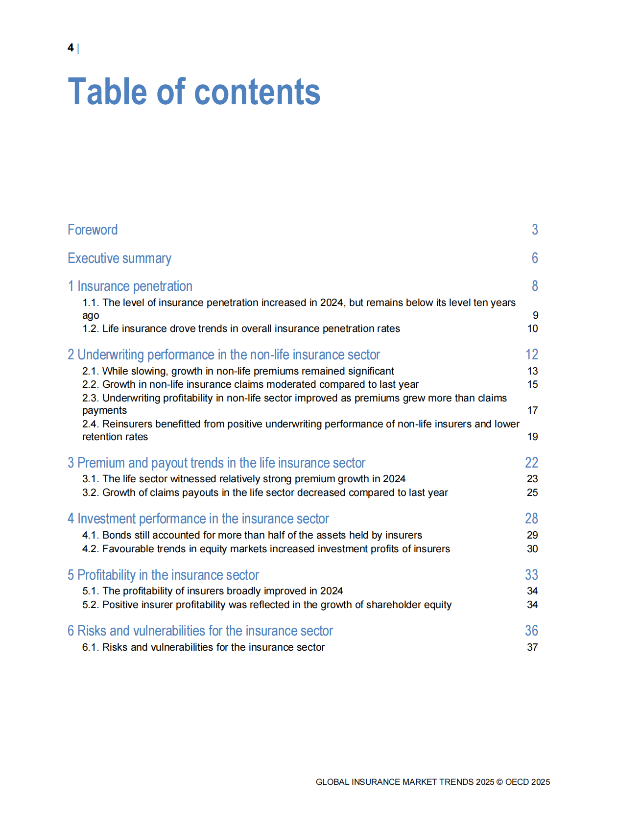 OECD经合组织：2025年全球保险市场趋势报告（英文版） 第6页