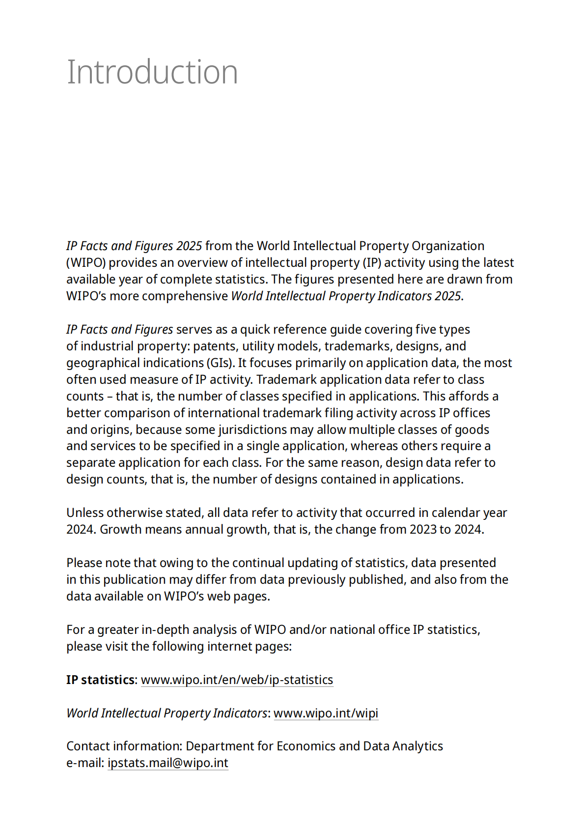 世界知识产权组织：2025年知识产权事实与数据报告（英文版） 第7页