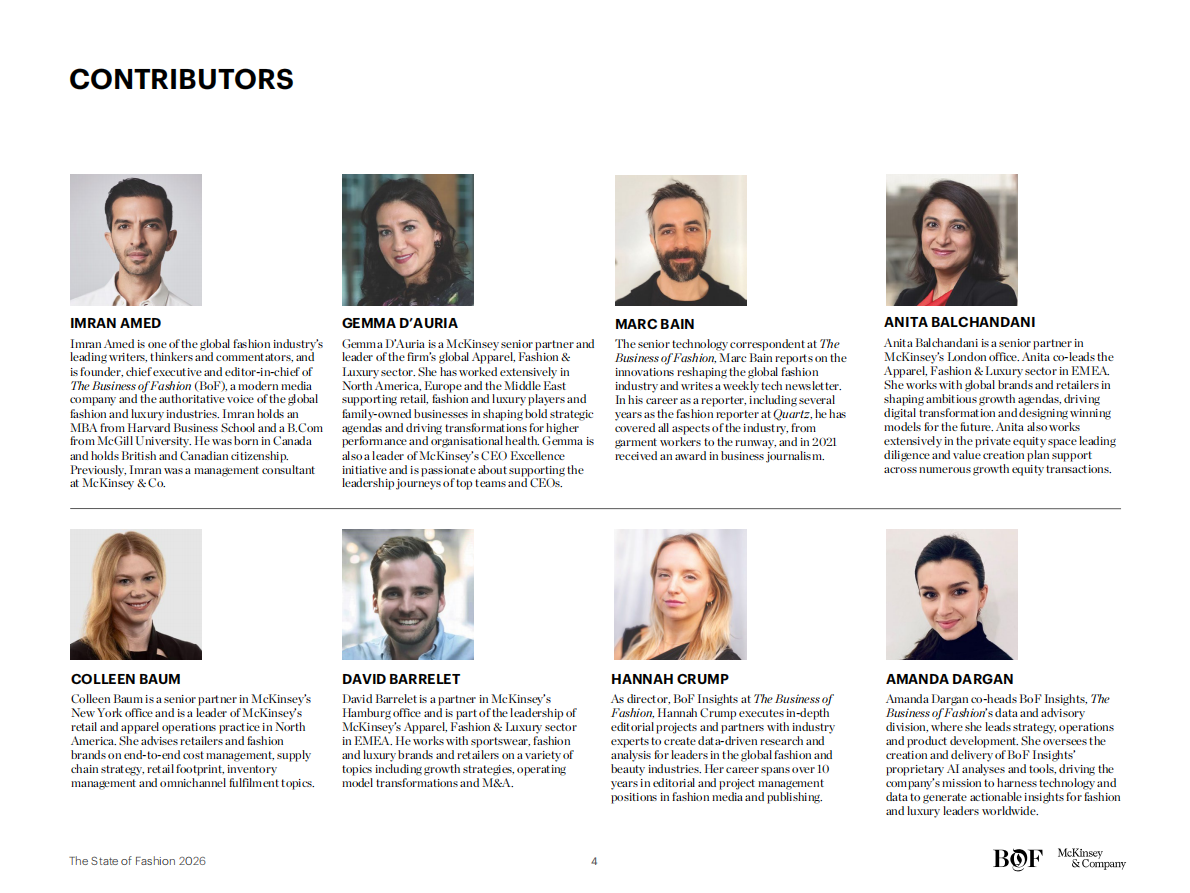 麦肯锡：2026年时尚现状报告（英文） 第4页