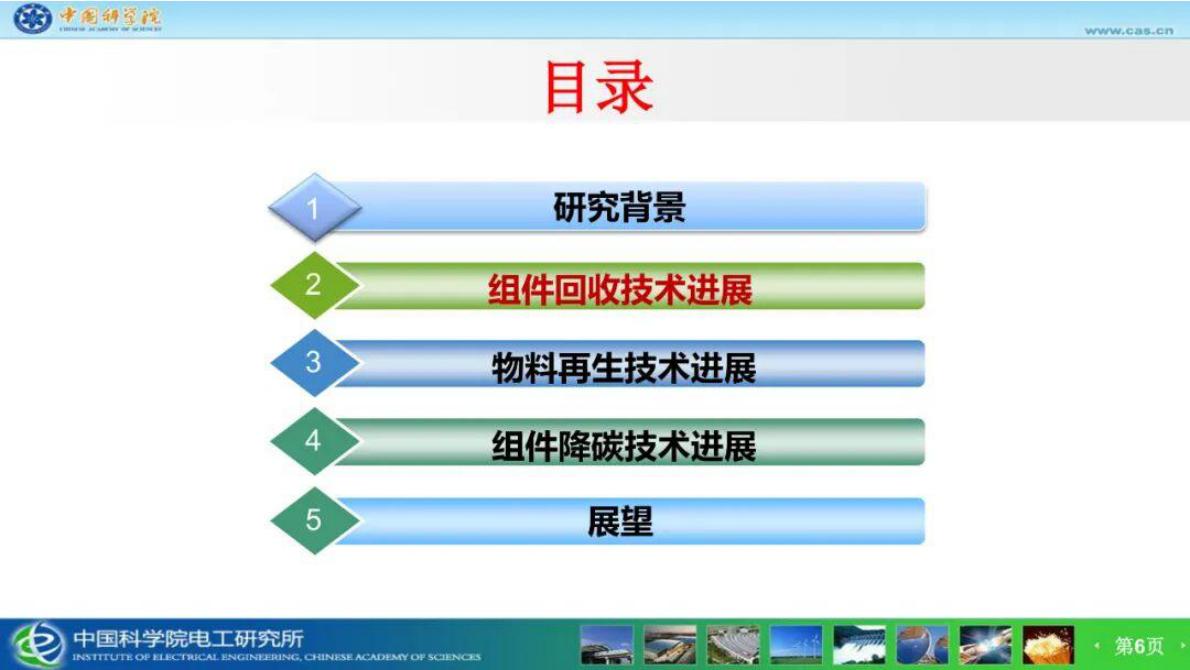中科院 赵雷：光伏组件回收与材料再生组件降碳技术研究 第6页