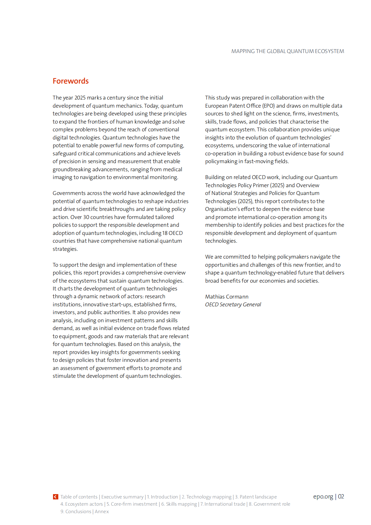 OECD经合组织：2025年全球量子生态全景洞察报告：基于创新、企业、投资、技能、贸易及政策数据的综合研究（英文版） 第2页
