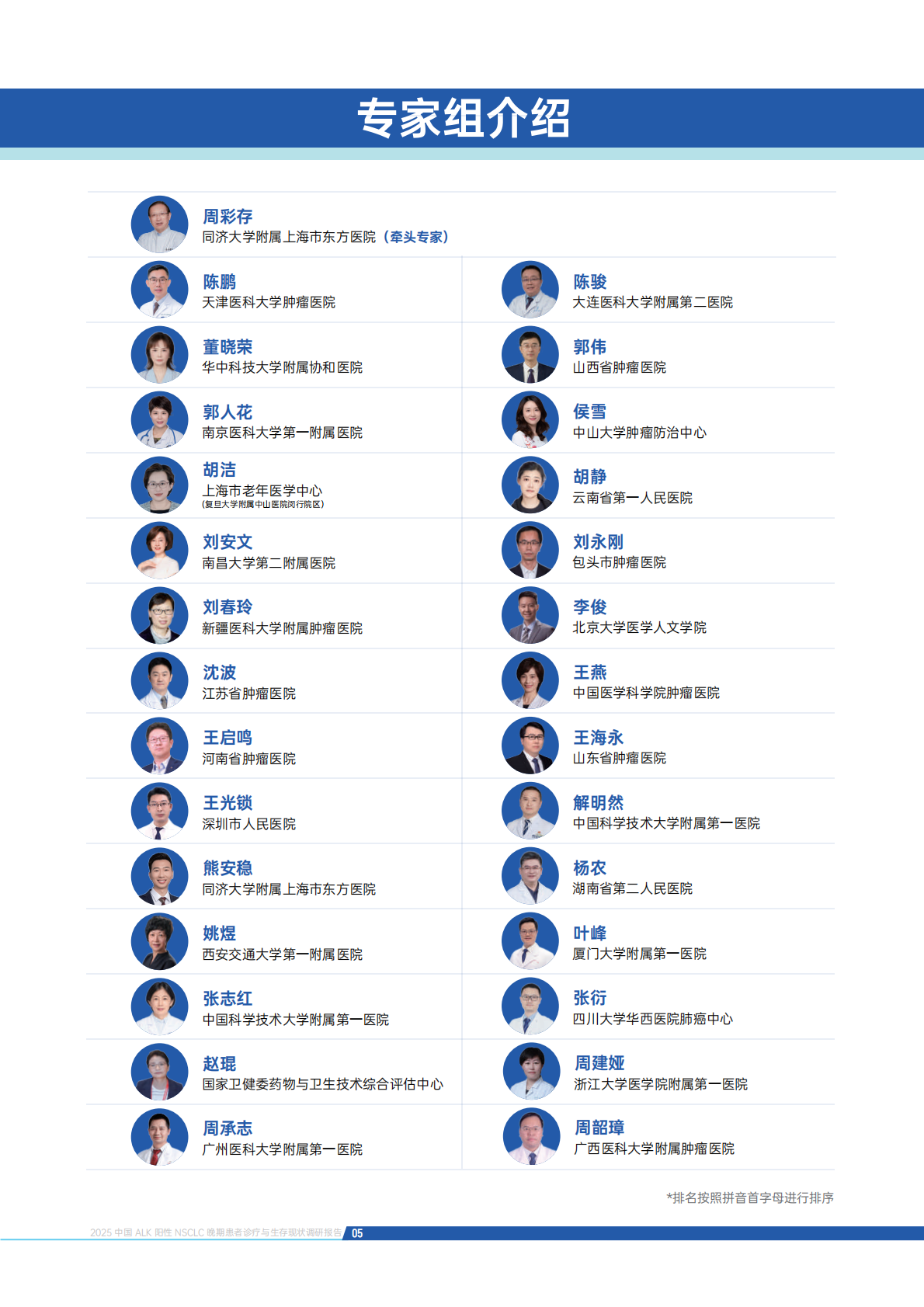 新阳光公益：2025中国ALK阳性非小细胞肺癌晚期患者诊疗与生存现状调研报告 第6页