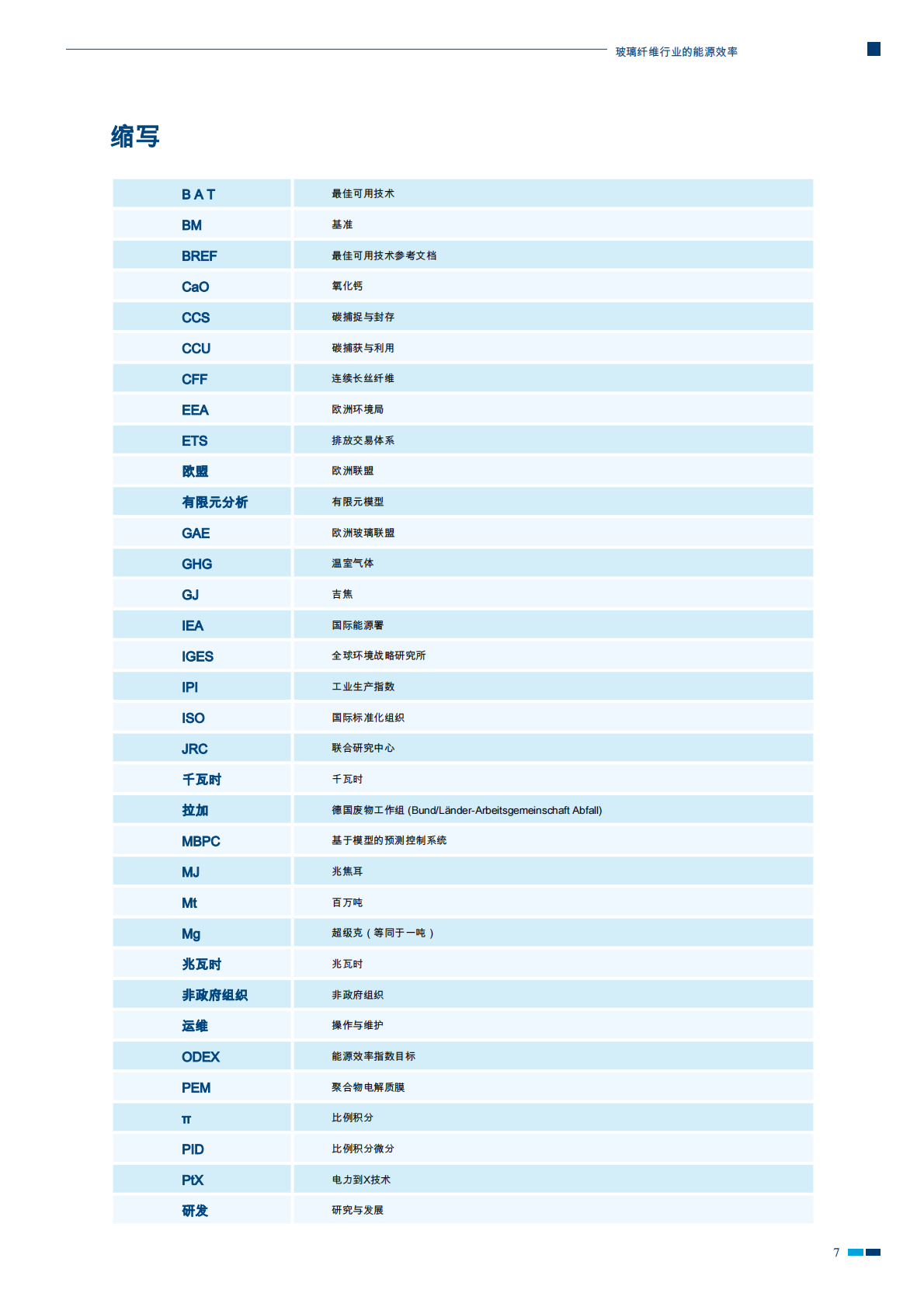 2025年主要耗能行业节能技术指南-玻璃纤维行业的能源效率-中德能源与能效合作 第8页