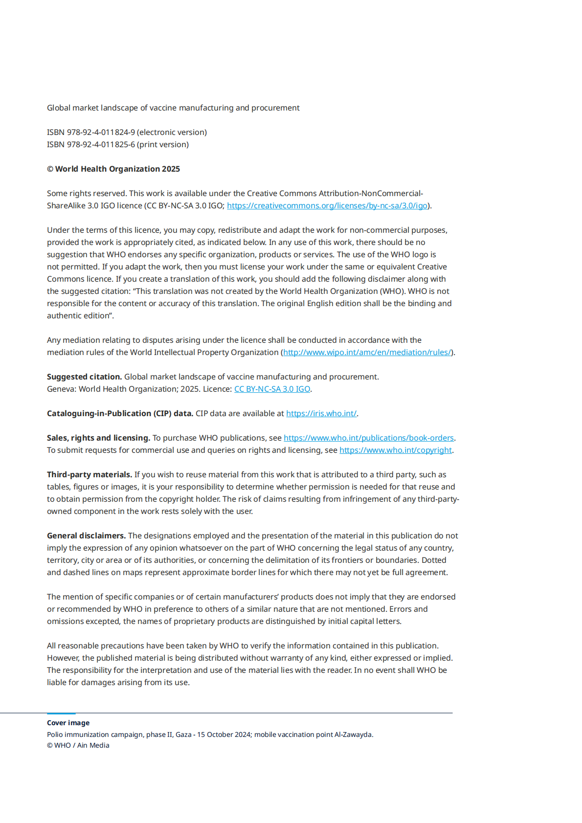 WHO世界卫生组织：2025年全球疫苗生产与采购市场格局报告（英文版） 第4页