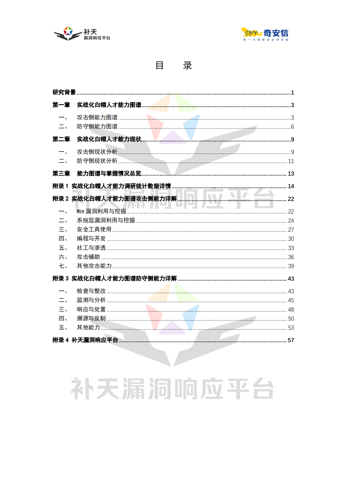 补天漏洞响应平台：中国实战化白帽人才能力图谱（2025） 第3页