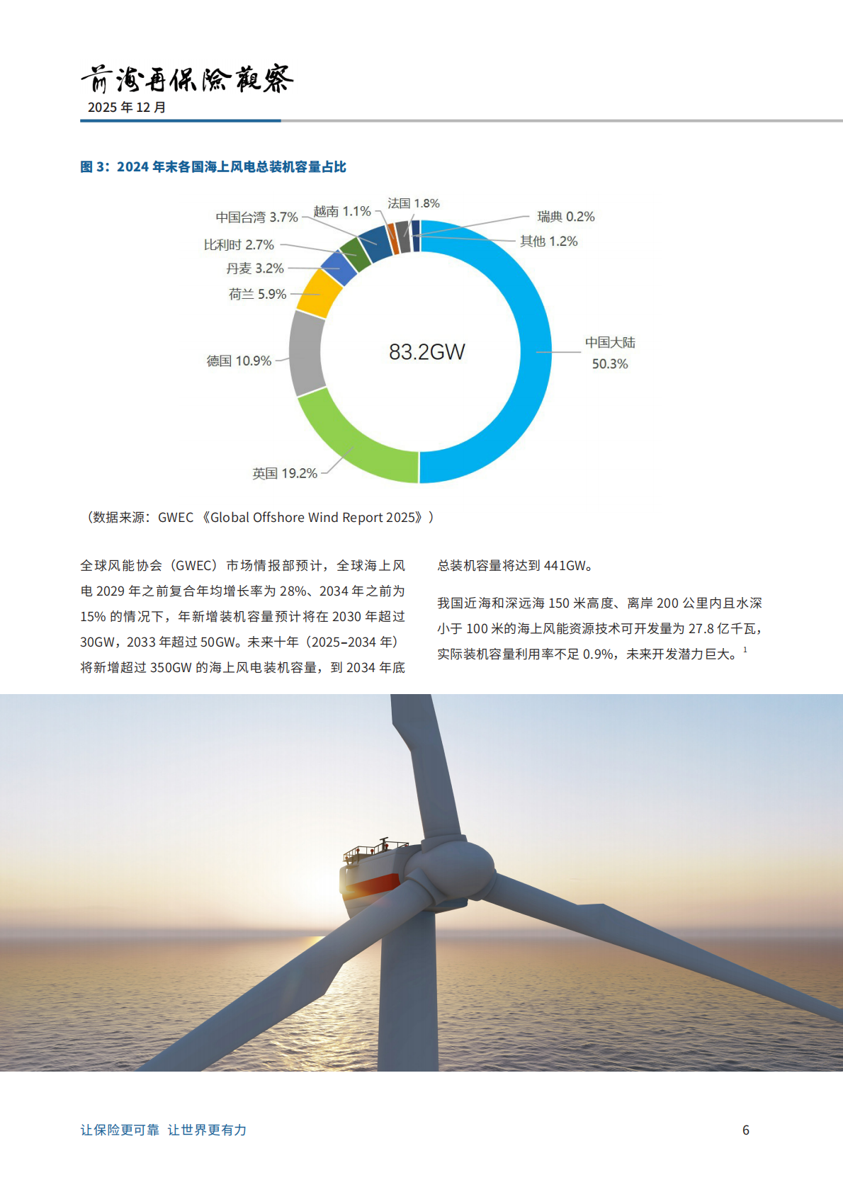 前海再保险：2025海上风电风险分析及损失案例的研究报告 第6页