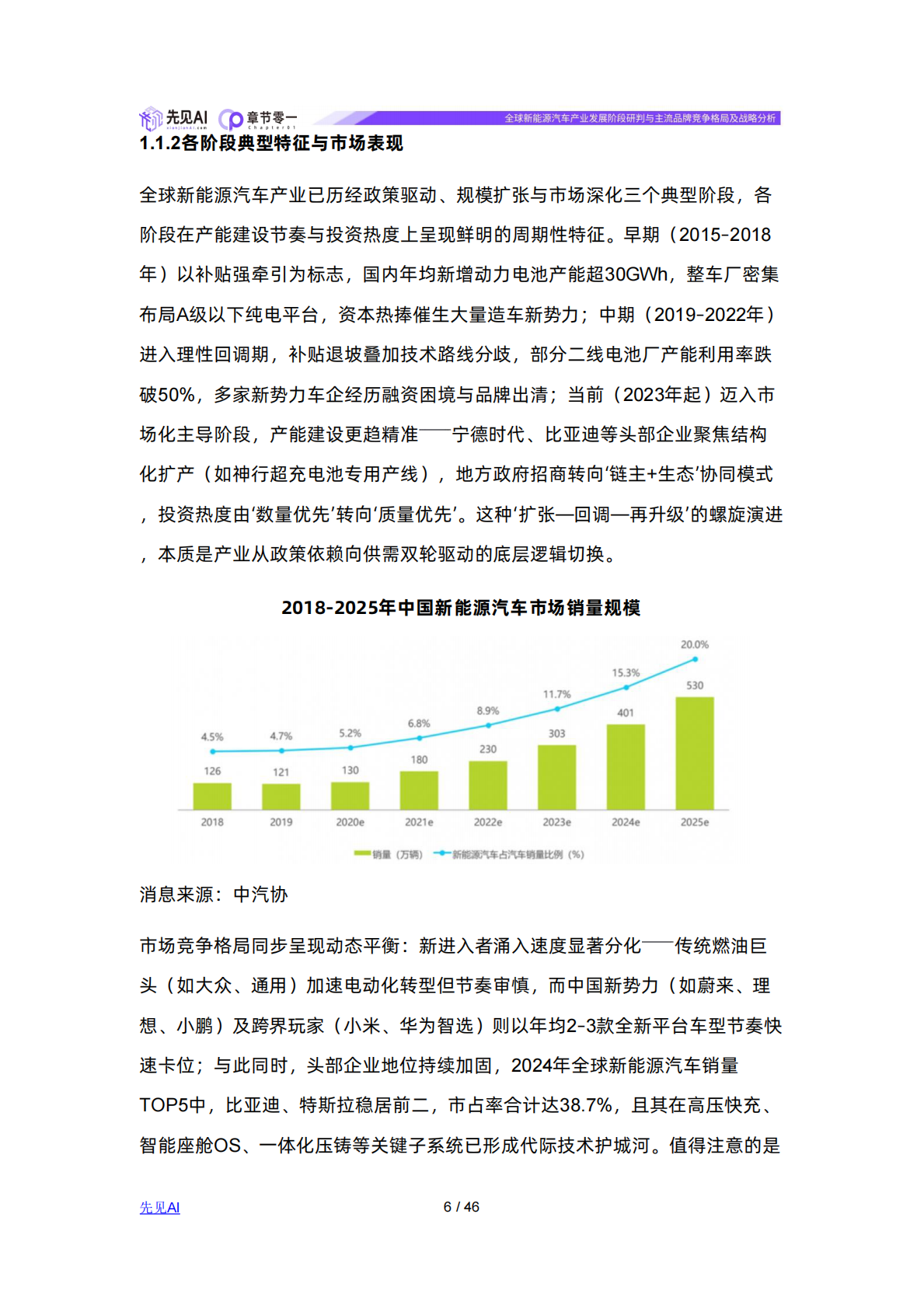 先见AI：全球新能源汽车产业发展阶段研判与主流品牌竞争格局及战略分析 第6页