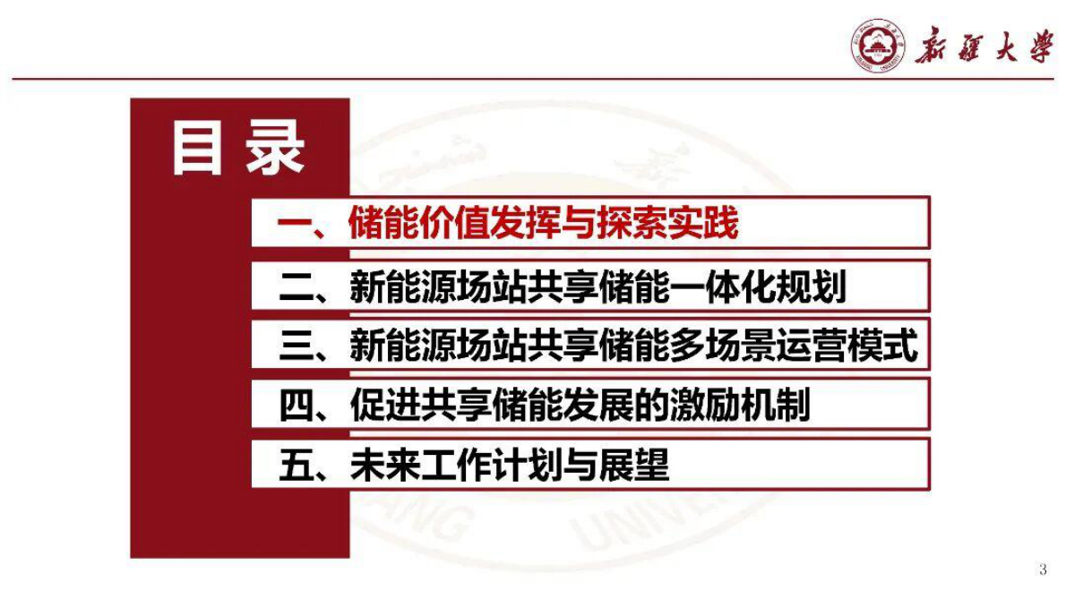 新疆大学：新能源场站群共享储能机制设计与运行决策 第3页