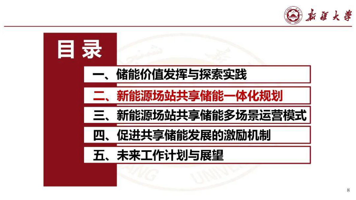 新疆大学：新能源场站群共享储能机制设计与运行决策 第8页