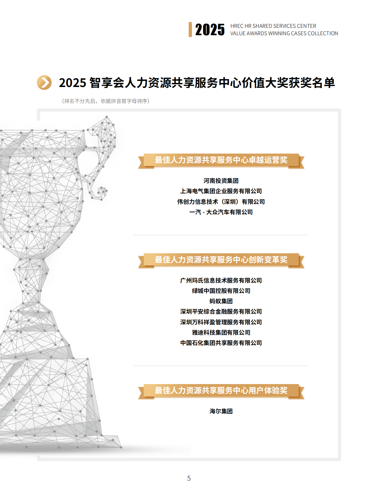 智享会：2025年智享会人力资源共享服务中心价值大奖获奖案例集 第5页