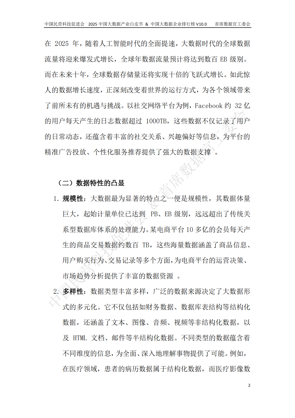 中国民营科技促进会 中国技术情报监督协会：2025年中国大数据产业白皮书 第4页