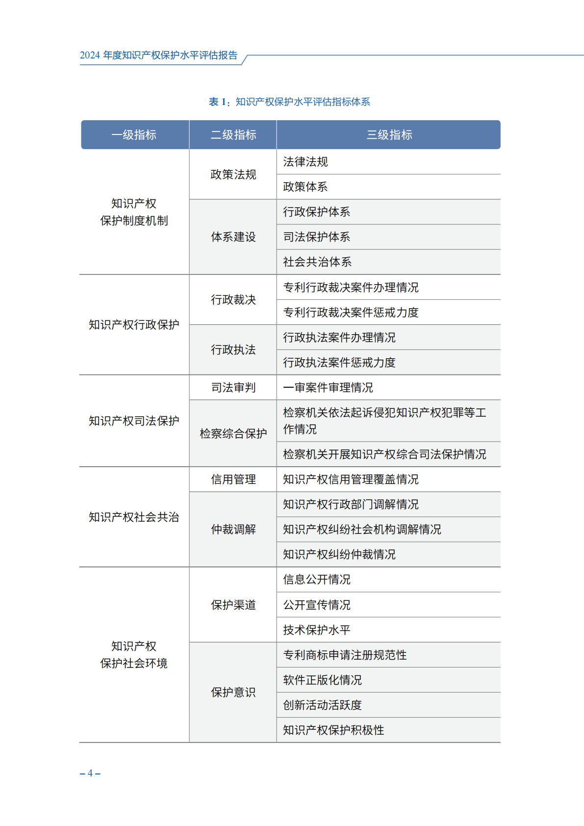 国家知识产权局：2024年度知识产权保护水平评估报告 第7页