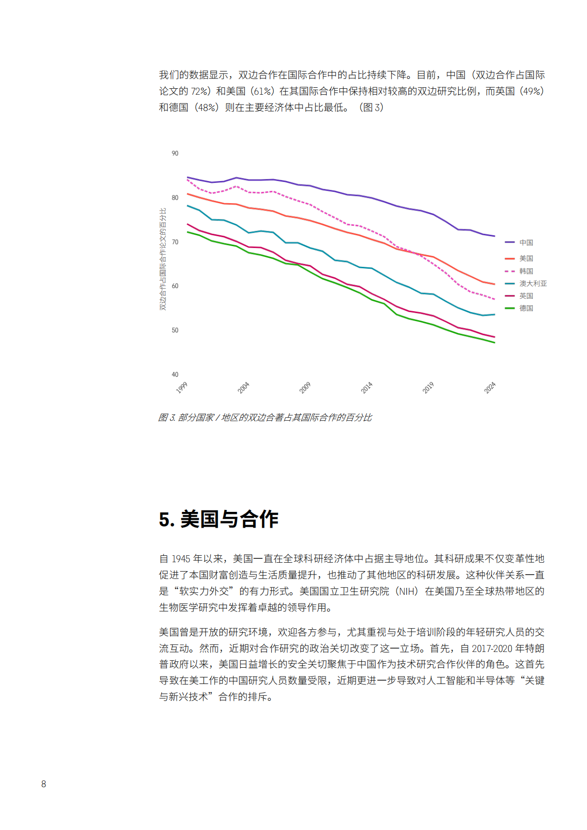 科睿唯安：2025年变革中的全球科研合作研究报告 第8页