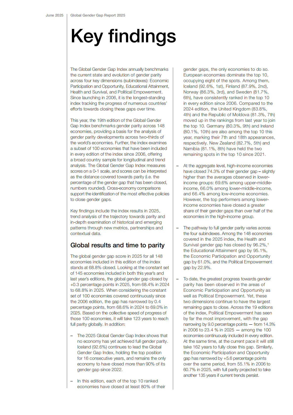 世界经济论坛：2025性别差距报告（英文） 第5页