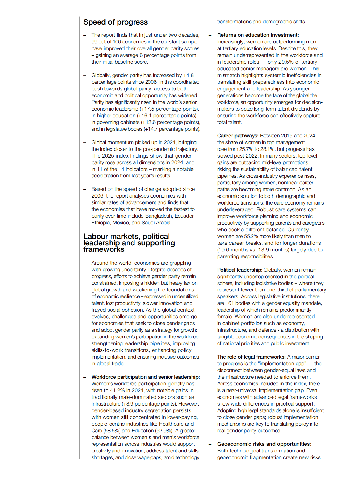 世界经济论坛：2025性别差距报告（英文） 第8页