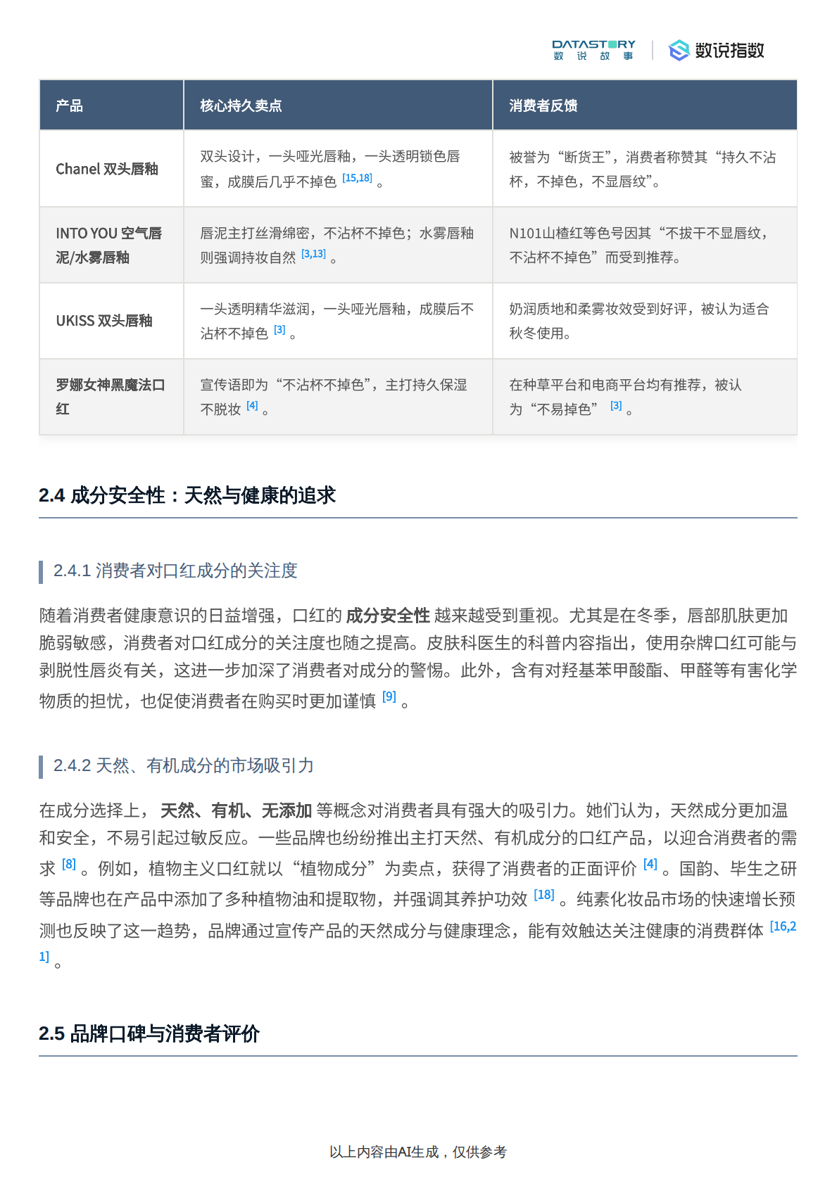 数说故事：2025年冬季口红消费者关注点深度研究报告 第8页