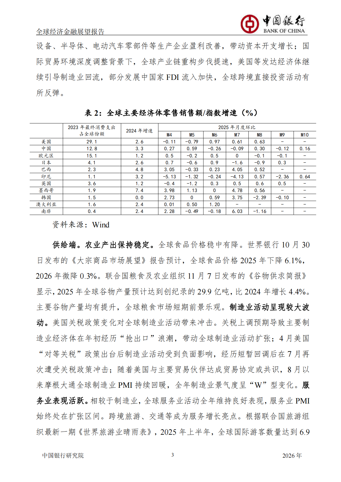 中国银行研究院：中国银行全球经济金融展望报告（2026年）：全球经济延续低增长态势，货币政策调整步伐出现转变 第5页