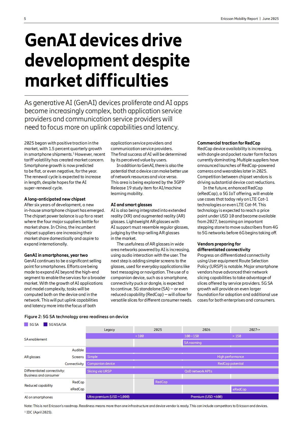 2025年5G用户将占全球移动用户（英文） 第5页