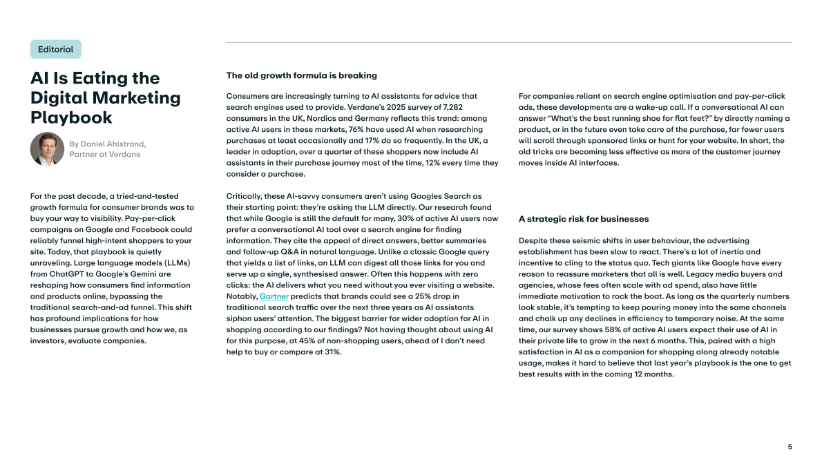 2025年欧洲消费者人工智能采用的新兴趋势报告（英文） 第5页
