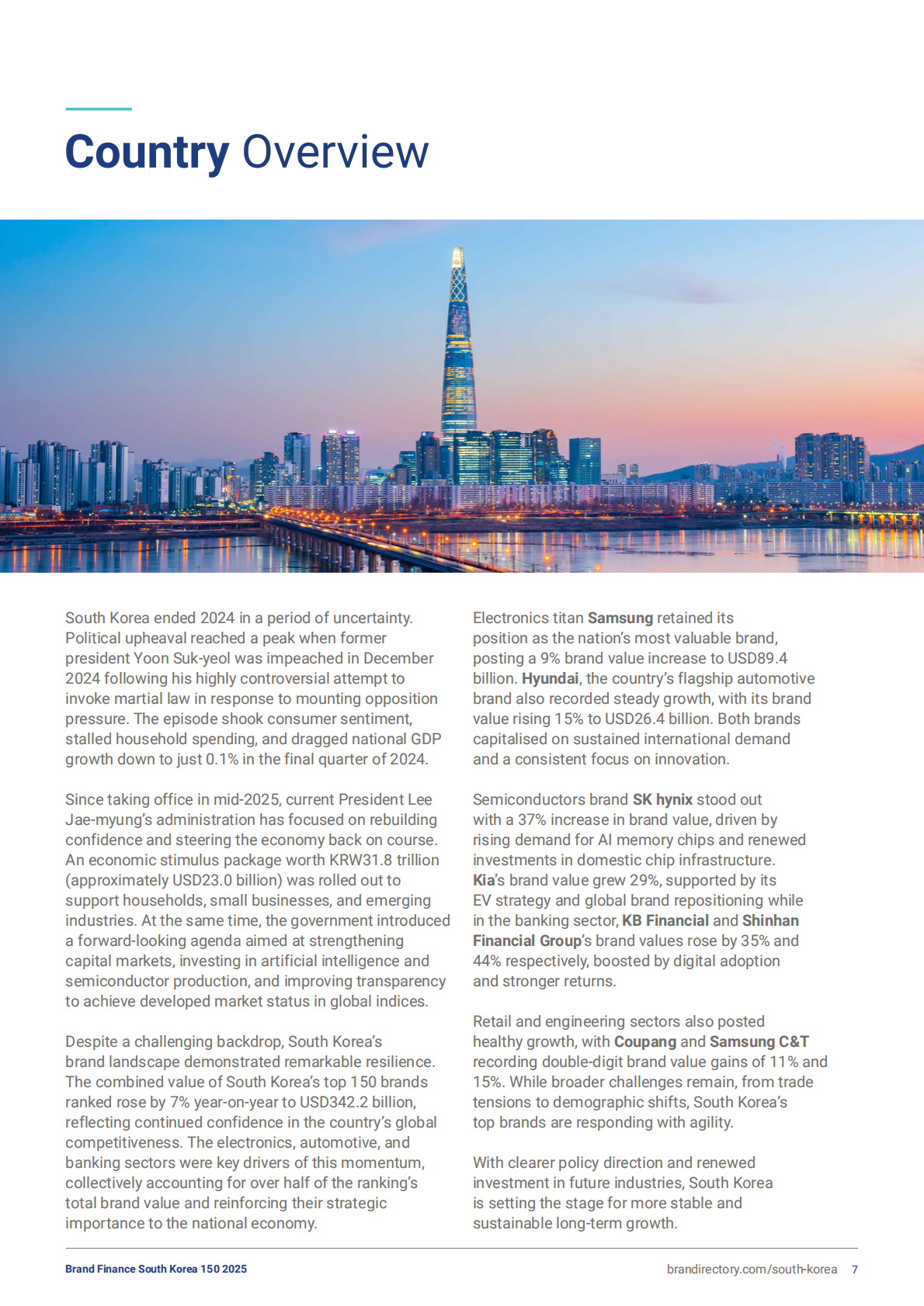 Brand Finance：2025年韩国品牌150强（英文） 第7页