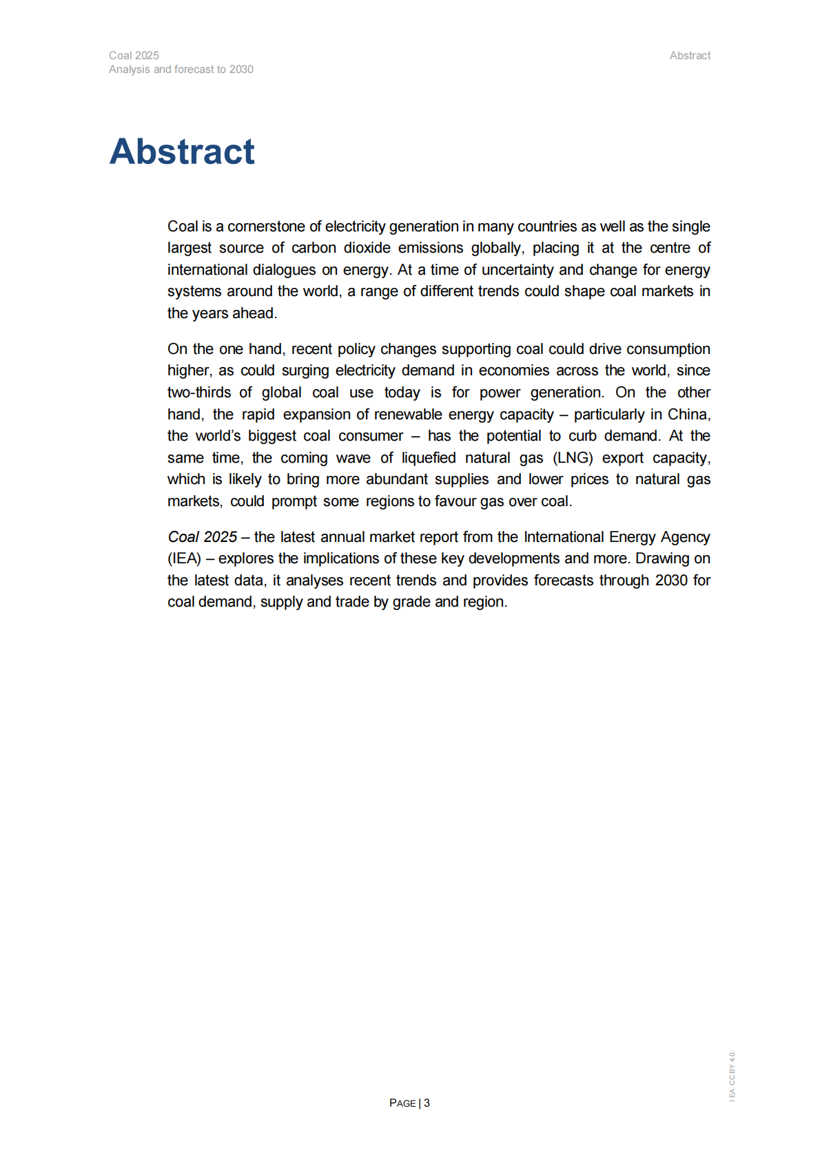 IEA：2025年煤炭报告（英文） 第3页