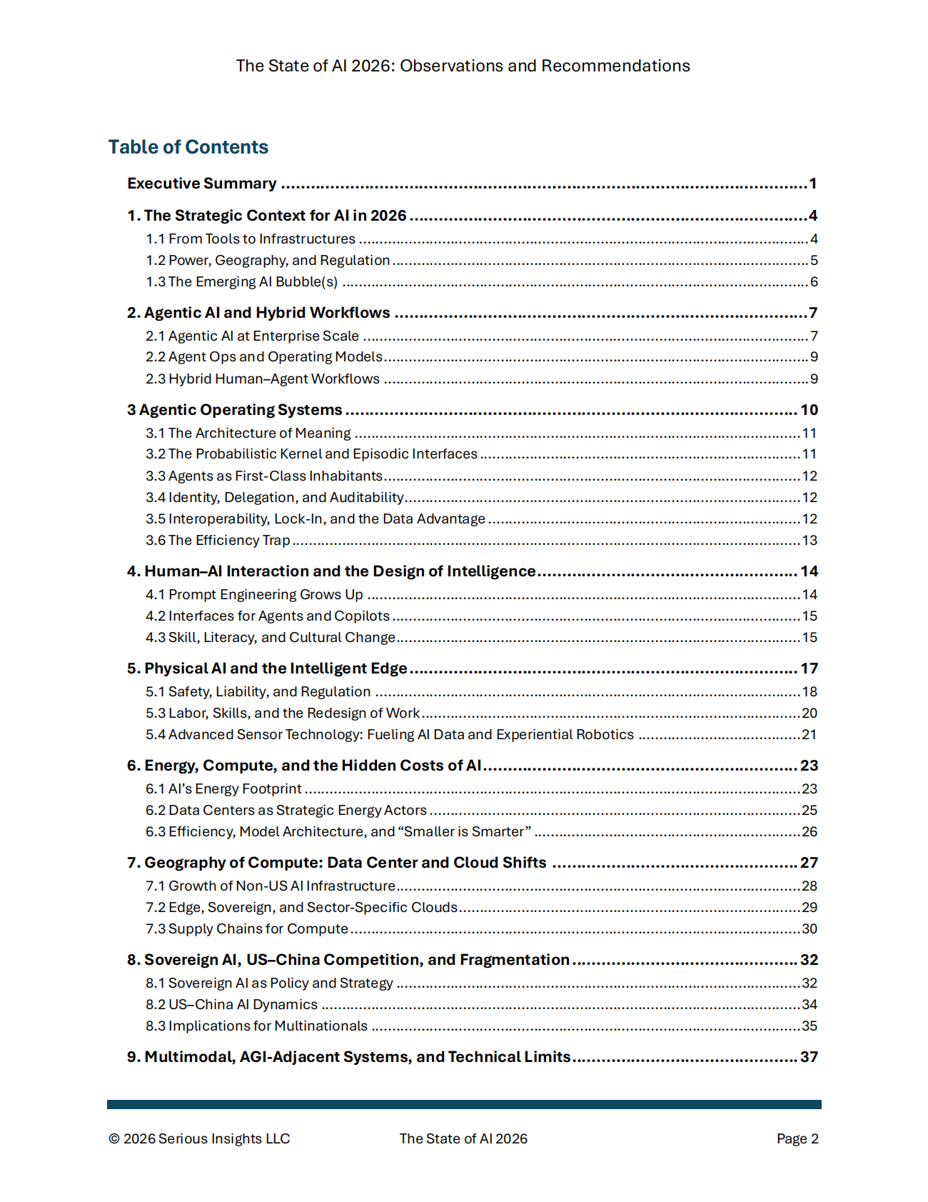 Serious Insights：2026年人工智能全景报告：洞察与建议（英文版） 第3页