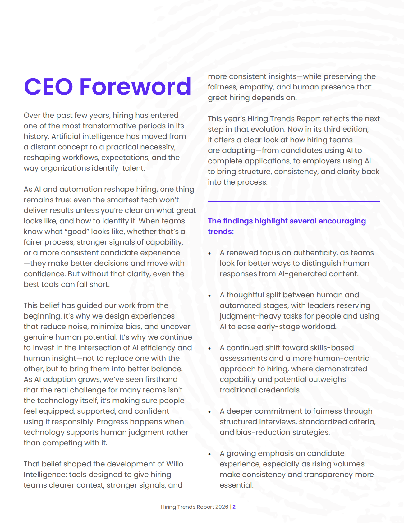 Willo：2026年招聘趋势报告：人工智能如何重塑招聘（英文版） 第2页