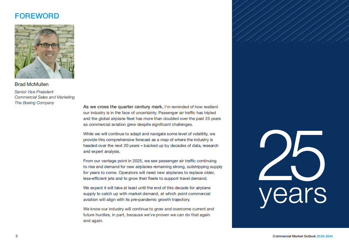 波音（BOEING）：2025-2044年商业航空市场展望报告（英文版） 第3页